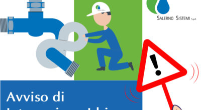 Sospensione idrica programmata – 15 gennaio 2020 Giovi San Nicola e Bottiglieri, dalle ore 10.30 alle ore 19.00